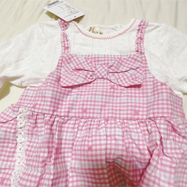 coeur a coeur(クーラクール)の大幅値下げ！ワンピース　クーラクール　ピンク キッズ/ベビー/マタニティのキッズ服女の子用(90cm~)(ワンピース)の商品写真