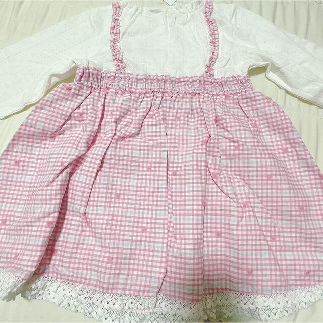 coeur a coeur(クーラクール)の大幅値下げ！ワンピース　クーラクール　ピンク キッズ/ベビー/マタニティのキッズ服女の子用(90cm~)(ワンピース)の商品写真