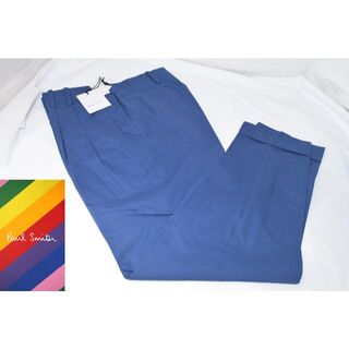 ポールスミス(Paul Smith)の新品☆Paul Smith パリコレ トラウザース☆ブルー☆Mサイズ(スラックス)