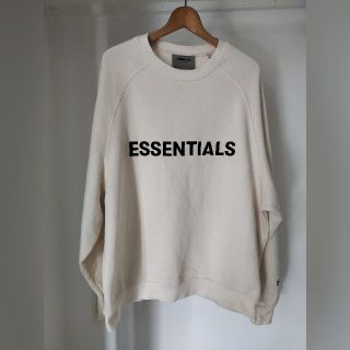 エッセンシャル(Essential)のESSENTIALS エッセンシャルズ 裏起毛 スウェット クリーム色 サイズL(スウェット)