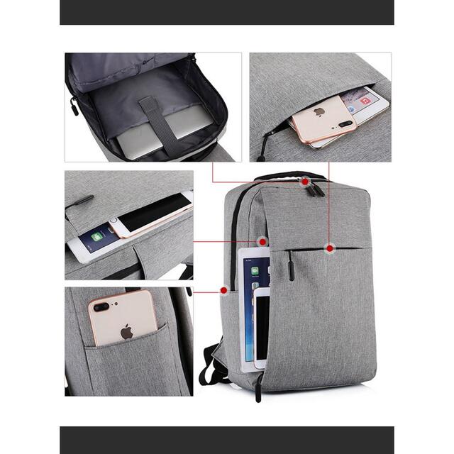 ビジネスバック　リュック　USBコード付き メンズのバッグ(バッグパック/リュック)の商品写真