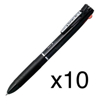 ゼブラ(ZEBRA)のゼブラ 3色ボールペン スラリ3C 0.7 黒 10本 B-B3A11-BK(ペン/マーカー)