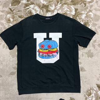 アンダーカバー(UNDERCOVER)のUNDERCOVER アンダーカバー　ハンバーガー　tシャツ tee XL 黒(Tシャツ/カットソー(半袖/袖なし))