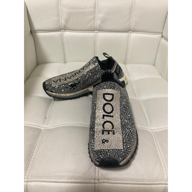 DOLCE & GABBANA ソレント スワロフスキーローカットスニーカー