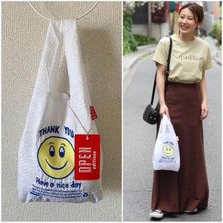 ドゥーズィエムクラス(DEUXIEME CLASSE)のOPEN EDITIONS SMILE MINI TOTE BAG エコバッグ(エコバッグ)