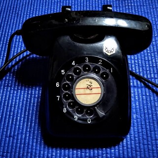 【きゃおり様専用】　黒電話 ダイヤル式電話機(その他)