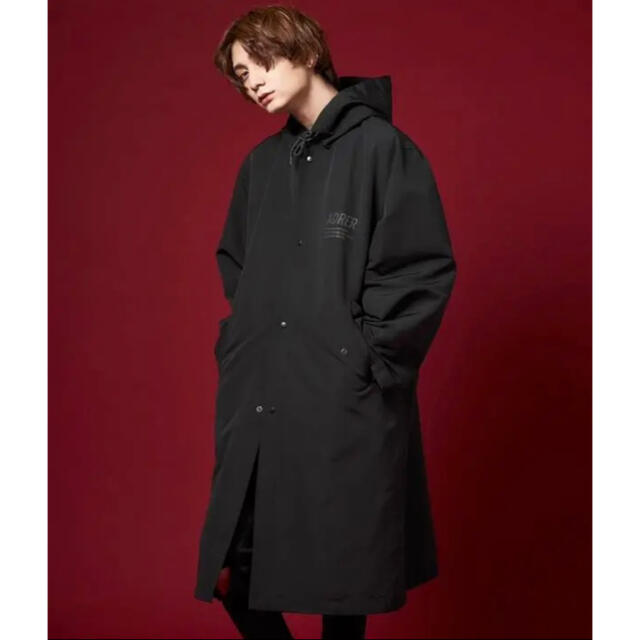 新品タグ付き　未使用【ADRER】リフレクタープリントコート メンズのジャケット/アウター(トレンチコート)の商品写真
