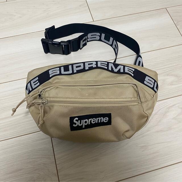 supreme ウエストバッグ　18ss タン