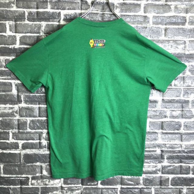 m&m&m's(エムアンドエムアンドエムズ)のM&M's☆Tシャツ 古着 ゆるだぼ デカロゴ緑 90s 一点物 緑 m34 . メンズのトップス(Tシャツ/カットソー(半袖/袖なし))の商品写真