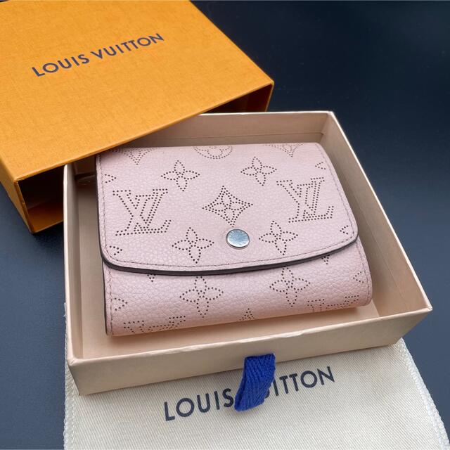 高質 LOUIS 折り財布 ポルトフォイユイリス ピンク モノグラム 長財布