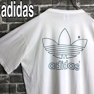 アディダス(adidas)のアディダスオリジナルス☆Tシャツ デカロゴ 古着ゆるだぼUSA製90s m36.(Tシャツ/カットソー(半袖/袖なし))