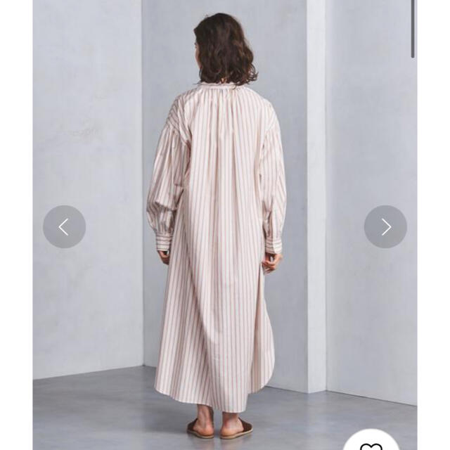美品極上ワンピ★UWSC ストライプ マキシ丈 シャツワンピース 美品極上ワンピ★UWSC ストライプ マキシ丈 シャツワンピース