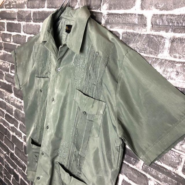 キューバシャツ 古着 ゆるだぼ 90sアースカラー希少オープンカラー m66 ... キューバシャツ ゆるだぼ 90sアースカラー希少オープンカラー m66 .
