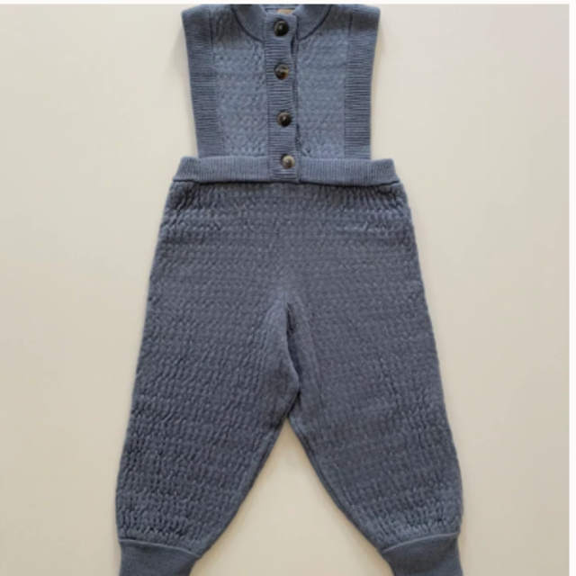 Soor ploom リネンロンパ　4-5y