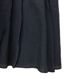アナイ ANAYI スカート フレア ロング 無地 34 紺 ネイビー