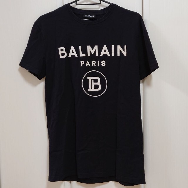 正規未使用 BALMAIN バルマン ロゴ ベースボール Tシャツ