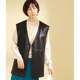 新品未使用 RayBEAMS フェイクレザーベスト bskampala.com