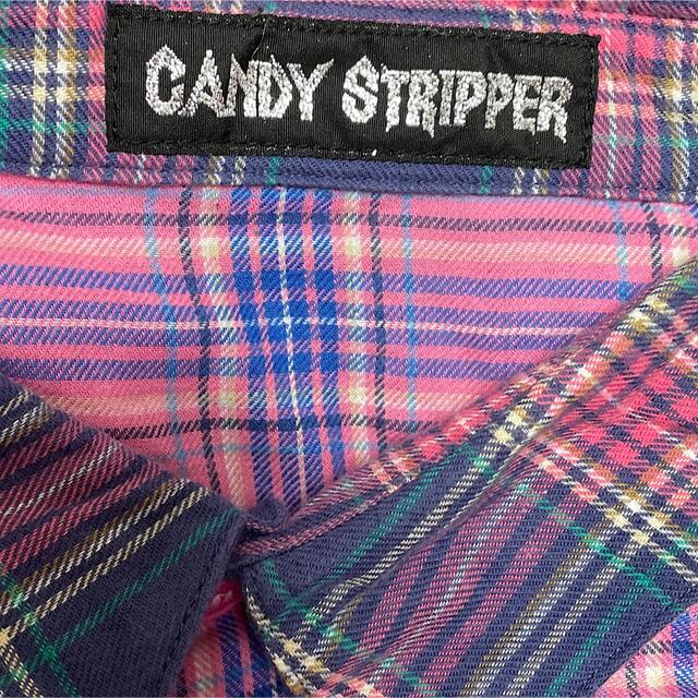 Candy Stripper(キャンディーストリッパー)のcandy stripper キャンディストリッパー チェック 切替シャツ レディースのトップス(シャツ/ブラウス(長袖/七分))の商品写真