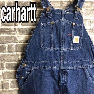 カーハート(carhartt)のカーハート☆オーバーオール 古着 ワンポイントロゴ ゆるだぼ 90s o94.(サロペット/オーバーオール)