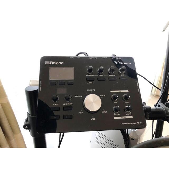 Roland(ローランド)の【熊Q様専用】ROLAND電子ドラム TD-25SC、アンプ、キックペダルセット 楽器のドラム(電子ドラム)の商品写真