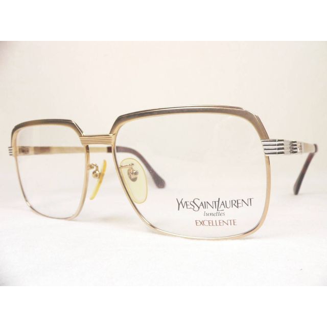 YVES SAINT LAURENT ヴィンテージ 眼鏡 フレーム 12金張 【誠実】 52.0