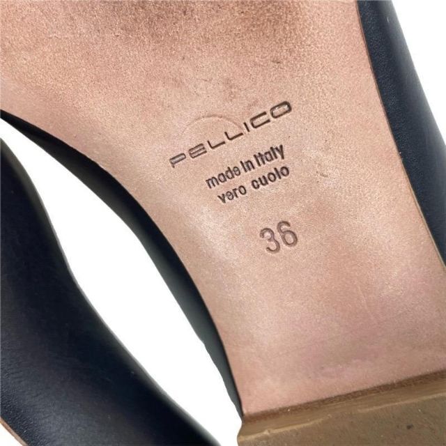 PELLICO(ペリーコ)の美品　ペリーコ 36 FIBIA ポインテッドトゥパンプス ブラック 黒 レディースの靴/シューズ(ハイヒール/パンプス)の商品写真