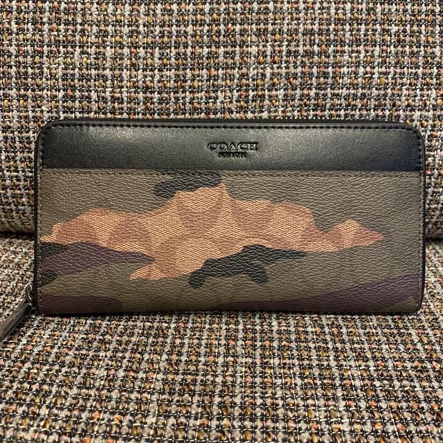 COACH(コーチ)の87189 コーチ　　長財布　迷彩×ブラック メンズのファッション小物(長財布)の商品写真