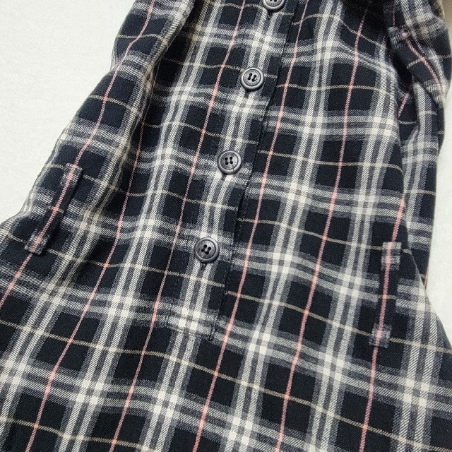 格安 バーバリーブルー レーベル シャツ ワンピース チェック フリル