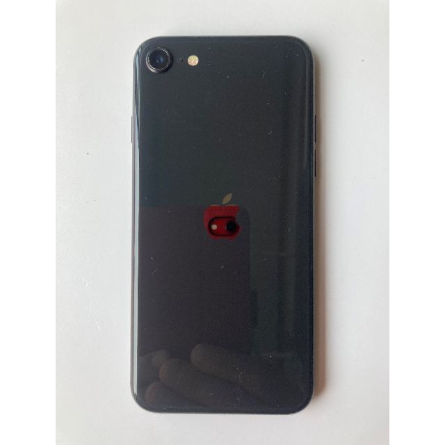 SIMフリー iPhone SE2 64GB 100% 黒 本体綺麗です背面傷