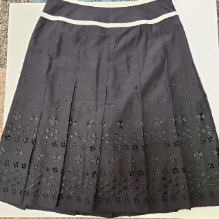 クレージュ(Courreges)のcourreges黒色膝丈スカート(ひざ丈スカート)