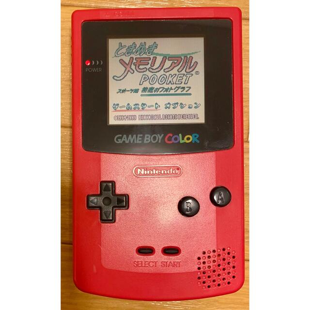 ゲームボーイ(ゲームボーイ)の任天堂 GAMEBOY COLOR ゲームボーイカラー レッド エンタメ/ホビーのゲームソフト/ゲーム機本体(携帯用ゲーム機本体)の商品写真