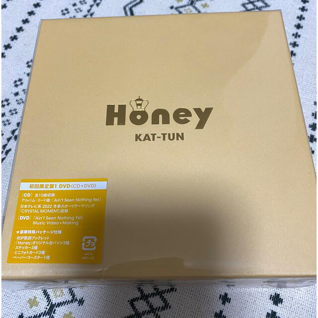 KAT-TUN ※値下げ不可 Honey 初回限定盤1 DVD KAT-TUNステッカー無しの通販 by Shop｜カトゥーンならラクマ