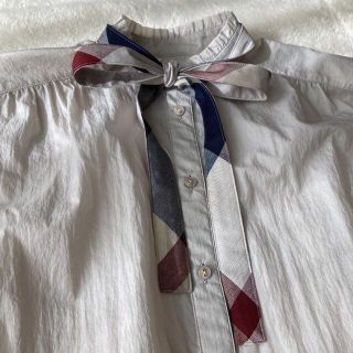 バーバリーブルーレーベル(BURBERRY BLUE LABEL)の【フリルール様専用】バーバリー　ブラウス　美品(シャツ/ブラウス(長袖/七分))