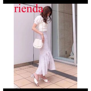 リエンダ(rienda)のrienda リエンダ　フロントボタンマーメイドJ／W SK PNK(ロングスカート)