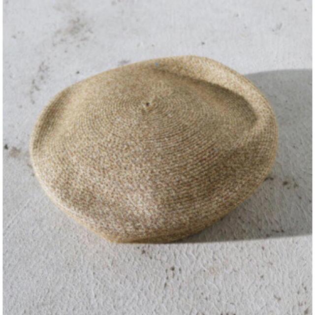 TODAYFUL(トゥデイフル)のTODAYFUL ペーパーベレー ベレー帽 ペーパー素材 春夏 リネン ベージュ レディースの帽子(ハンチング/ベレー帽)の商品写真