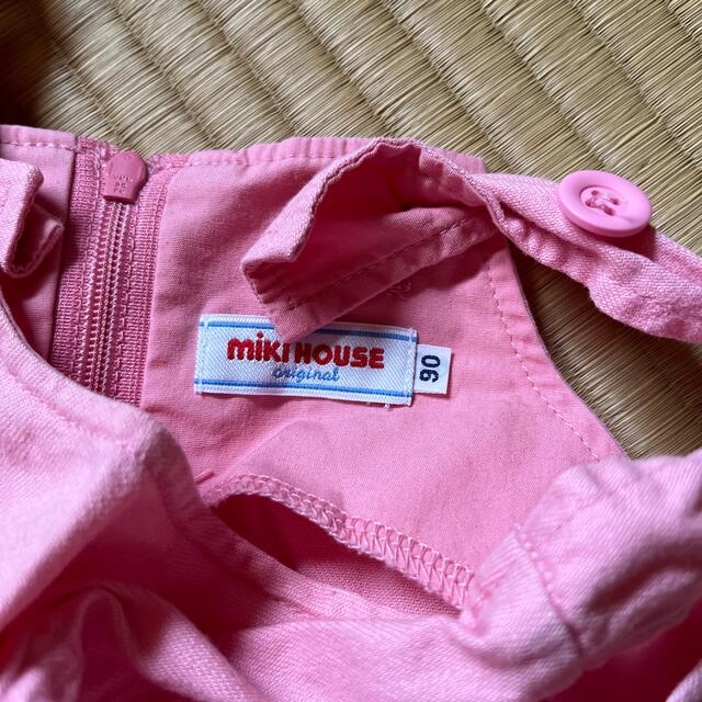 mikihouse(ミキハウス)のミキハウスワンピース90 キッズ/ベビー/マタニティのキッズ服女の子用(90cm~)(ワンピース)の商品写真