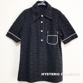 ヒステリックグラマー(HYSTERIC GLAMOUR)の【HYSTERIC GLAMOUR】3Dロゴ総柄 ヒスガール ポロシャツ(ポロシャツ)