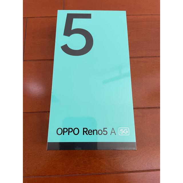 40Ahメモリ容量【新品未開封】OPPO RENO5 A NA SIMフリー アイスブルー