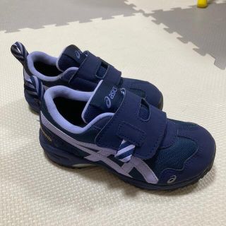 アシックス(asics)のasics（アシックス） ゴアテックス 16.5cm  ネイビー×ラベンダー(スニーカー)