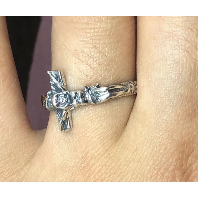 クロス　十字架　シルバー925 クリスチャンリング　 銀　指輪　7さk メンズのアクセサリー(リング(指輪))の商品写真