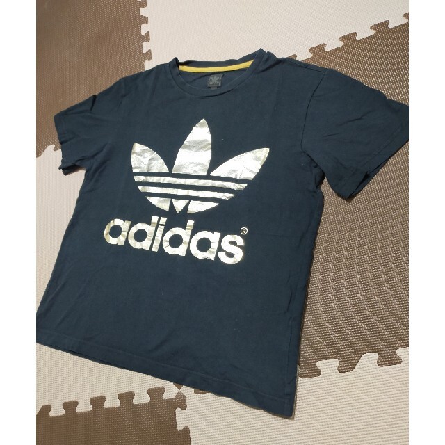 adidas(アディダス)の★ATS-859 アディダス 半袖 Tシャツ 黒&金 サイズ M レディースのトップス(Tシャツ(半袖/袖なし))の商品写真