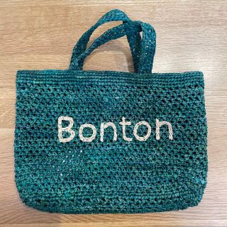 ボンポワン(Bonpoint)のBONTON キッズ　ラフィアバック(トートバッグ)