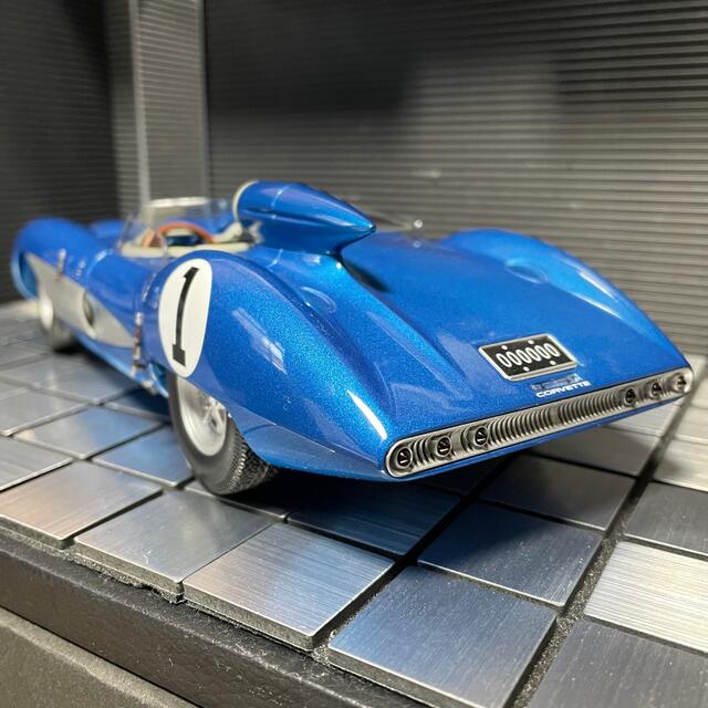 未展示品 オートアート 1/18 シボレー コルベットSS 1957 ブルーの通販