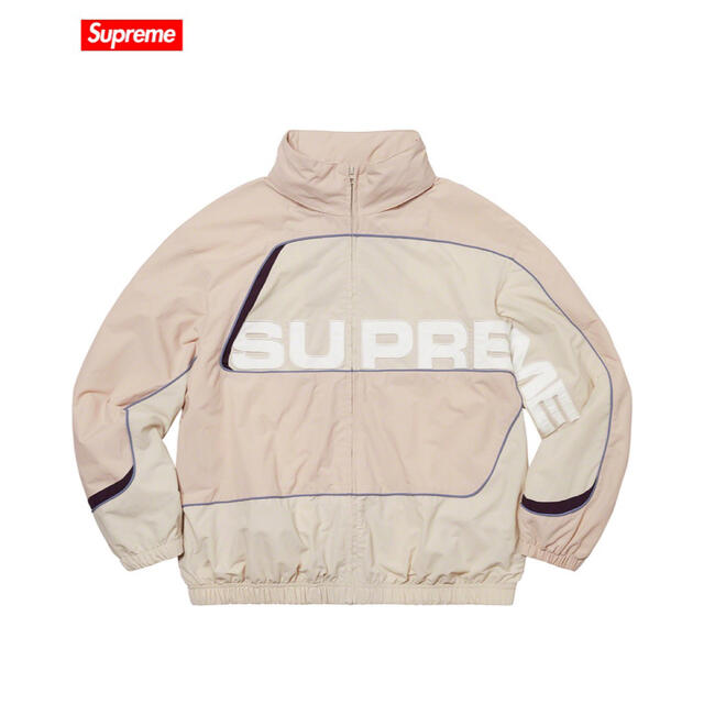 L 水色 supreme paneled track jacket 20ss