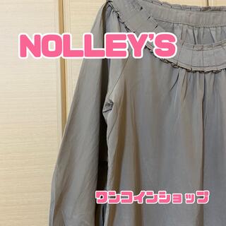 ノーリーズ(NOLLEY'S)の☆美品☆ ノーリーズ NOLLEY'S カットソー グレー系 サイズ38(カットソー(長袖/七分))