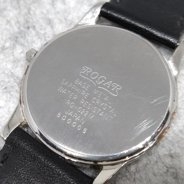 【新品電池】ROGAR ロガール　RO-022M　メンズクォーツ腕時計 メンズの時計(腕時計(アナログ))の商品写真