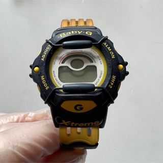 ベビージー(Baby-G)のG-SHOCK CASIO Baby-G BG-340ネイビーイエロー(腕時計(デジタル))