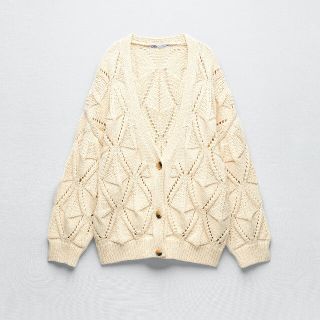 ザラ(ZARA)のオープンニットカーディガン(カーディガン)