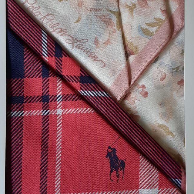 POLO RALPH LAUREN(ポロラルフローレン)のPOLOハンカチ2枚セット レディースのファッション小物(ハンカチ)の商品写真