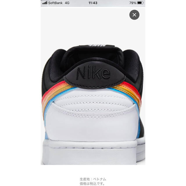 NIKE(ナイキ)のPolaroid × Nike SB Dunk Low Pro "Black" メンズの靴/シューズ(スニーカー)の商品写真